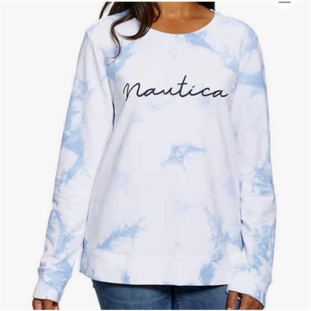 Nautica Women's Long Sleeve Crewneck Pullover